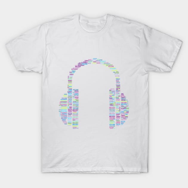 headphones T-Shirt by Squallp
